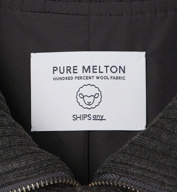 SHIPS any「SHIPS any: PURE WOOL MELTON ダービー ブルゾン◇」|ブルゾン・スタジャン|
