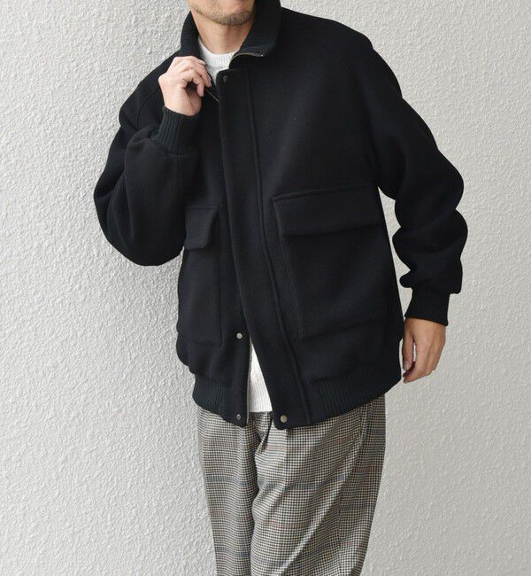 SHIPS any「SHIPS any: PURE WOOL MELTON ダービー ブルゾン◇」|ブルゾン・スタジャン|