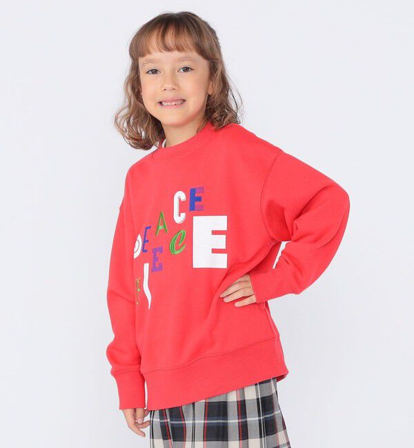 SHIPS KIDS「【SHIPS KIDS別注】ARCH＆LINE:100～130cm / グラフィック スウェット」|スウェット・ジャージ|レッド系