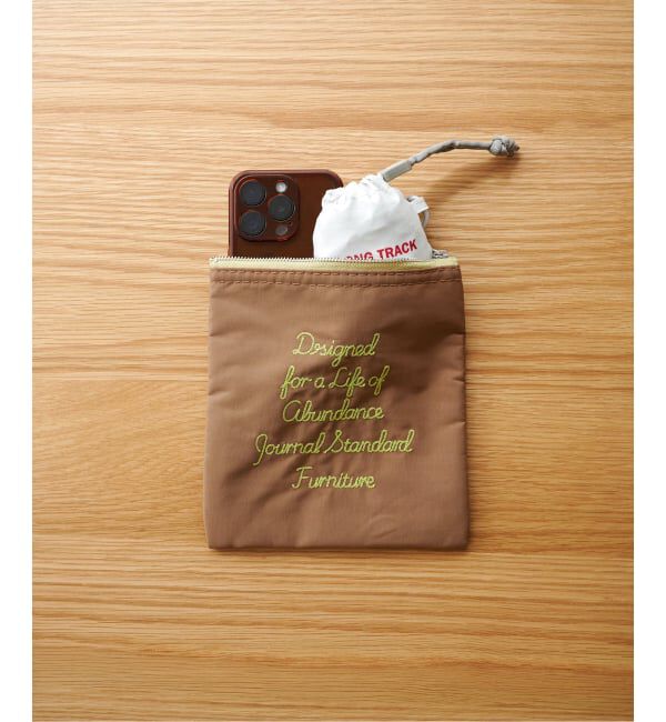 journal standard Furniture「JSF POUCH C STITCH  S　ポーチ」|ポーチ|ブラウン