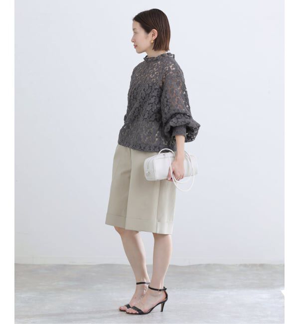IENA「フラワー刺繍レース2WAYブラウス」|シャツ・ブラウス|