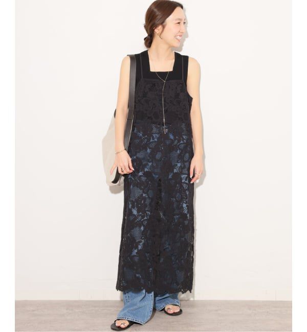 JOURNAL STANDARD relume「スカラレースキャミワンピース」|ワンピース|ブラック