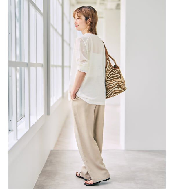 Spick and Span「リネン混シアールーズプルオーバー」|ニット・セーター|