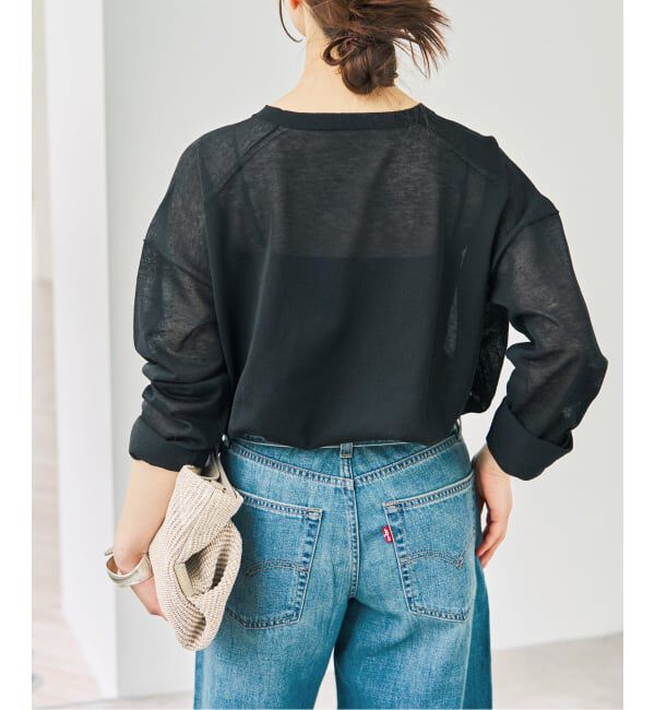 Spick and Span「リネン混シアールーズプルオーバー」|ニット・セーター|