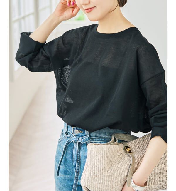 Spick and Span「リネン混シアールーズプルオーバー」|ニット・セーター|