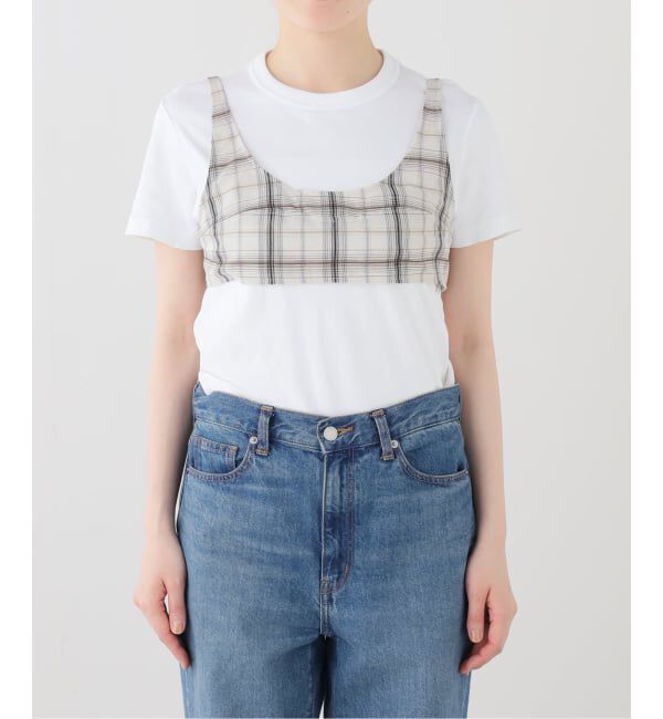 Spick and Span「《セットアップ可》チェックビスチェ」|シャツ・ブラウス|
