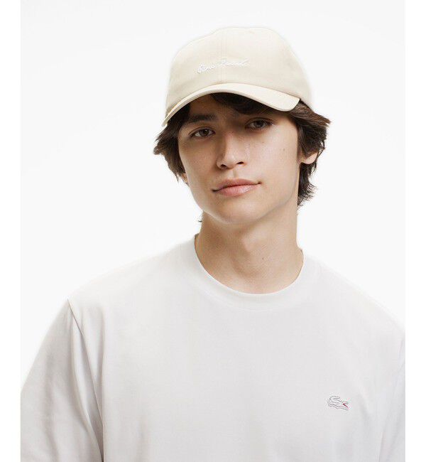LACOSTE「二層構造 消臭 速乾 UVカット ワンポイント アウトラインロゴクルーネック半袖Tシャツ」|Tシャツ・カットソー|
