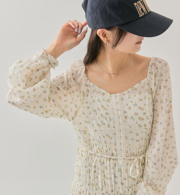 「小花コルセットワンピース」|ワンピース|