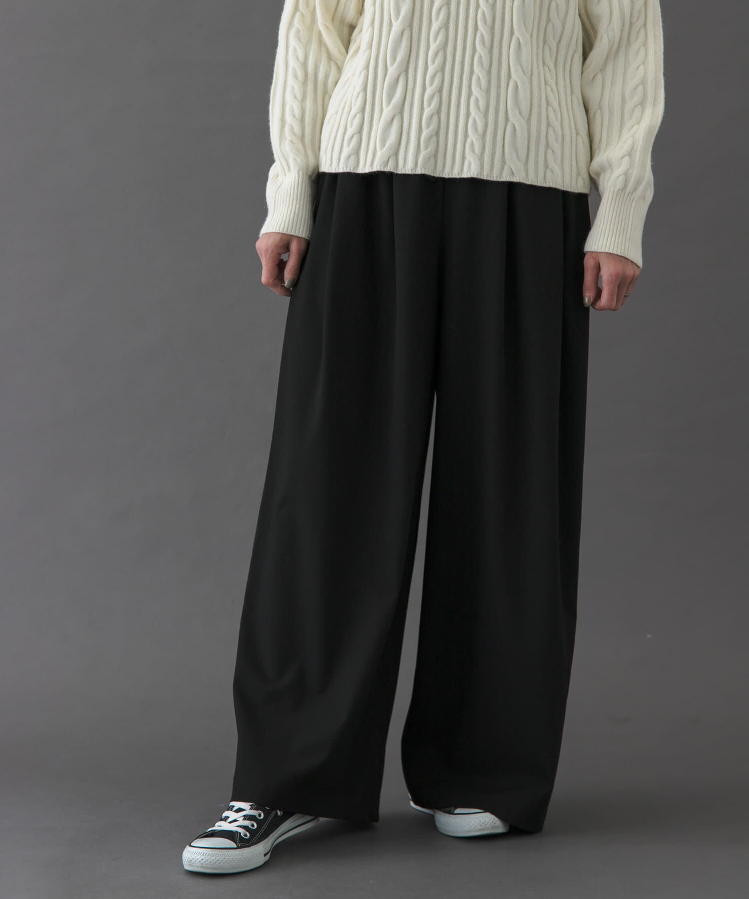 URBAN RESEARCH DOORS「FORK&SPOON　ウールライクツータックワイドパンツ」|その他|