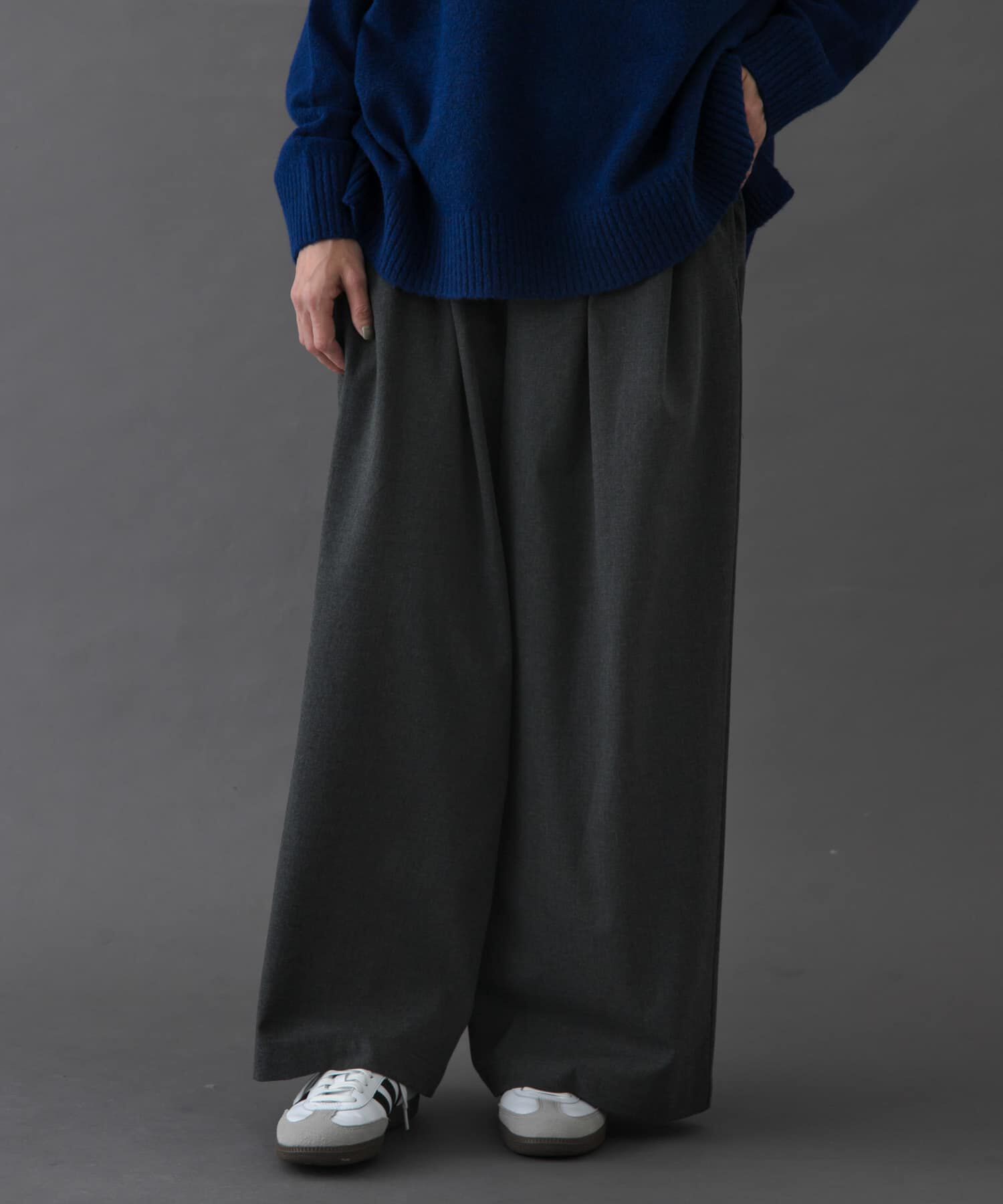URBAN RESEARCH DOORS「FORK&SPOON　ウールライクツータックワイドパンツ」|その他|