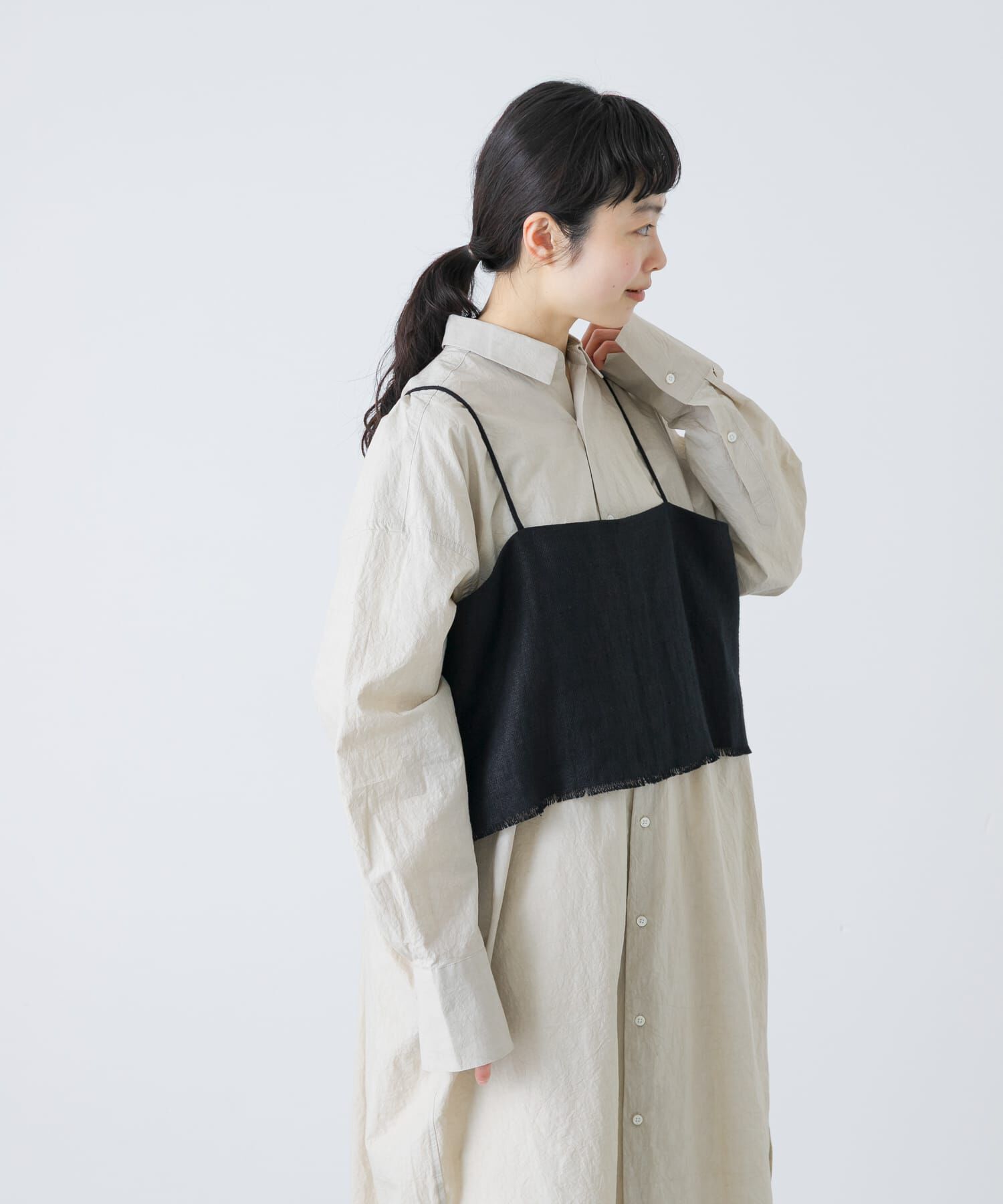 かぐれ「セミウェットリネンキャミソール」|その他|