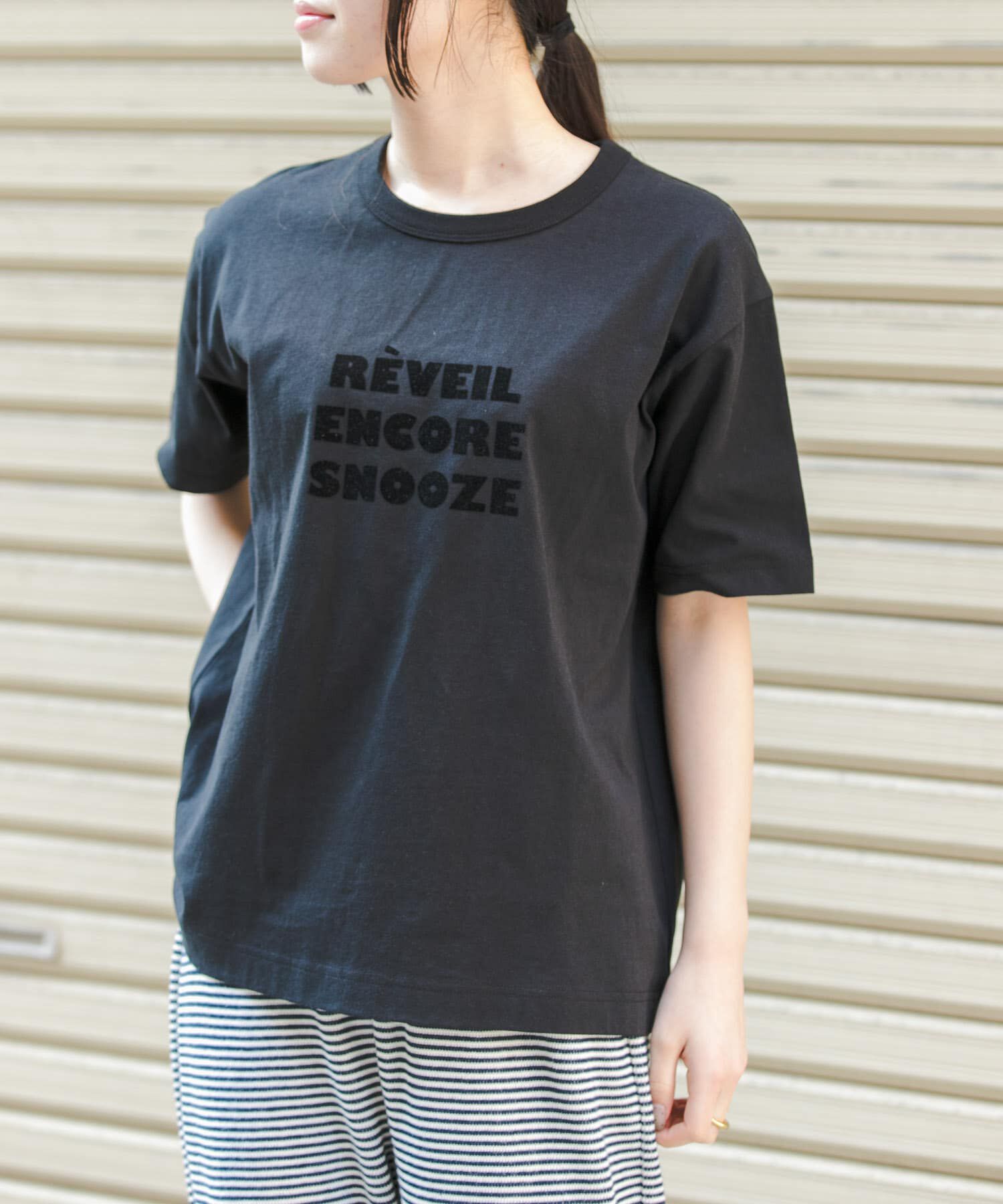 URBAN RESEARCH DOORS「『一部WEB限定カラー』FORK&SPOON　フロッキーロゴショートスリーブTシャツ」|Tシャツ・カットソー|