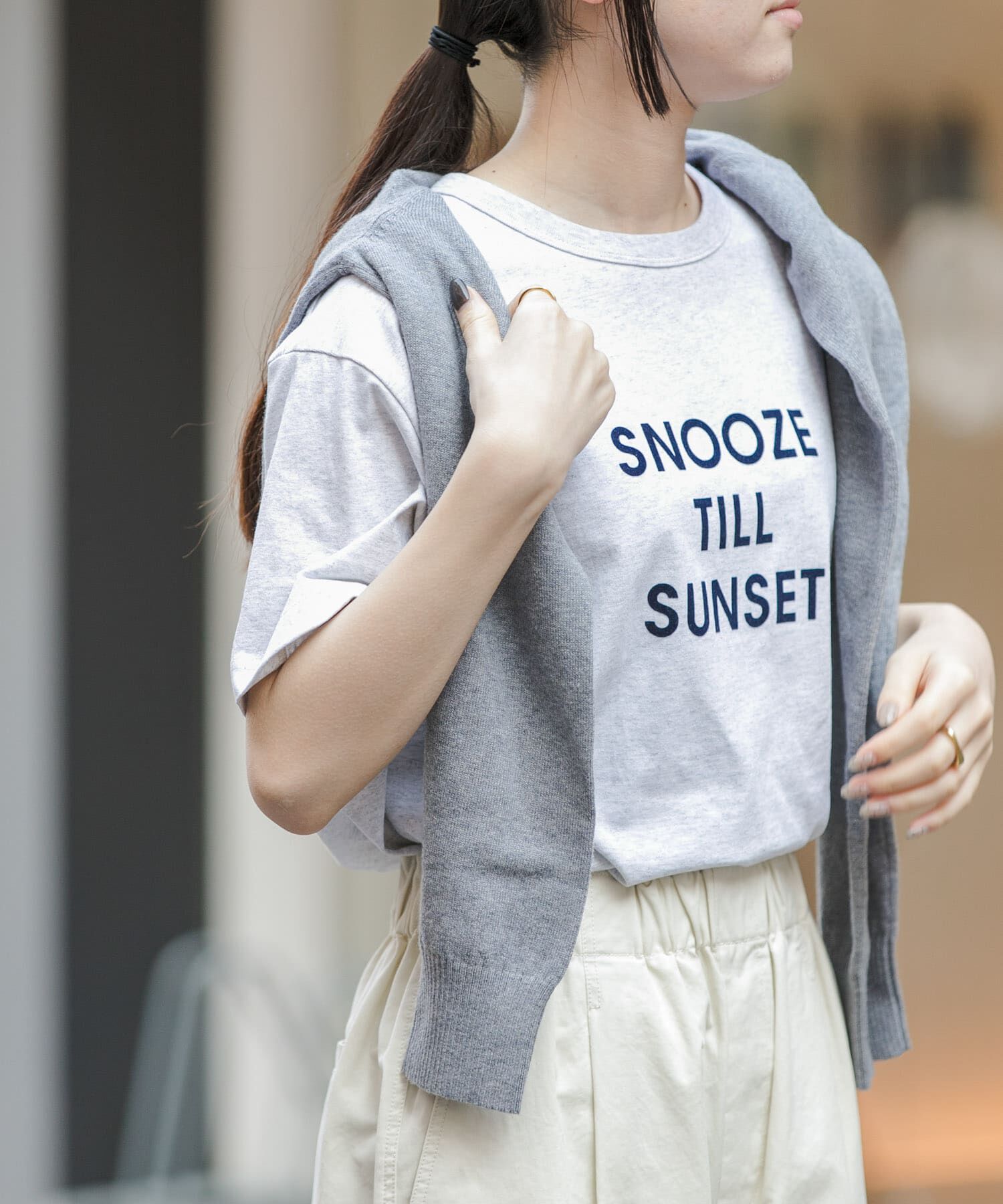 URBAN RESEARCH DOORS「『一部WEB限定カラー』FORK&SPOON　フロッキーロゴショートスリーブTシャツ」|Tシャツ・カットソー|
