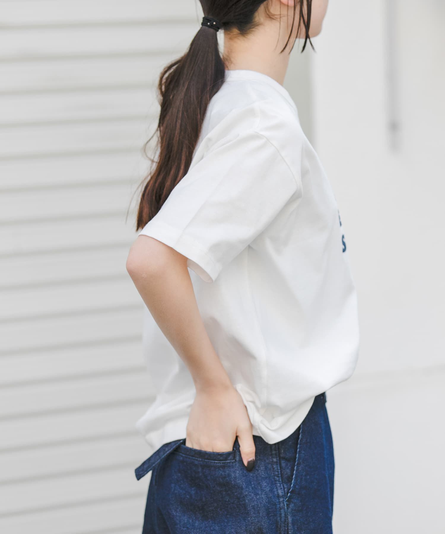 URBAN RESEARCH DOORS「『一部WEB限定カラー』FORK&SPOON　フロッキーロゴショートスリーブTシャツ」|Tシャツ・カットソー|