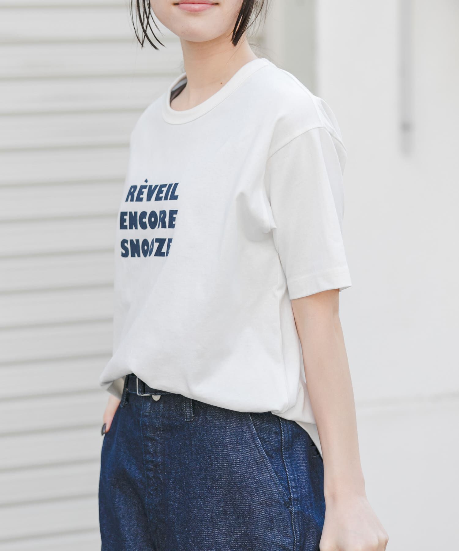 URBAN RESEARCH DOORS「『一部WEB限定カラー』FORK&SPOON　フロッキーロゴショートスリーブTシャツ」|Tシャツ・カットソー|
