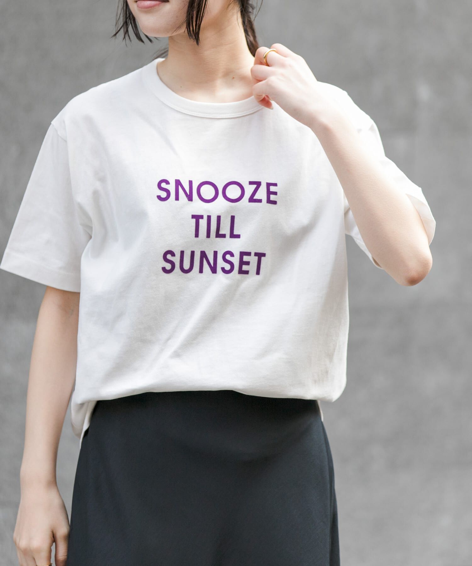 URBAN RESEARCH DOORS「『一部WEB限定カラー』FORK&SPOON　フロッキーロゴショートスリーブTシャツ」|Tシャツ・カットソー|
