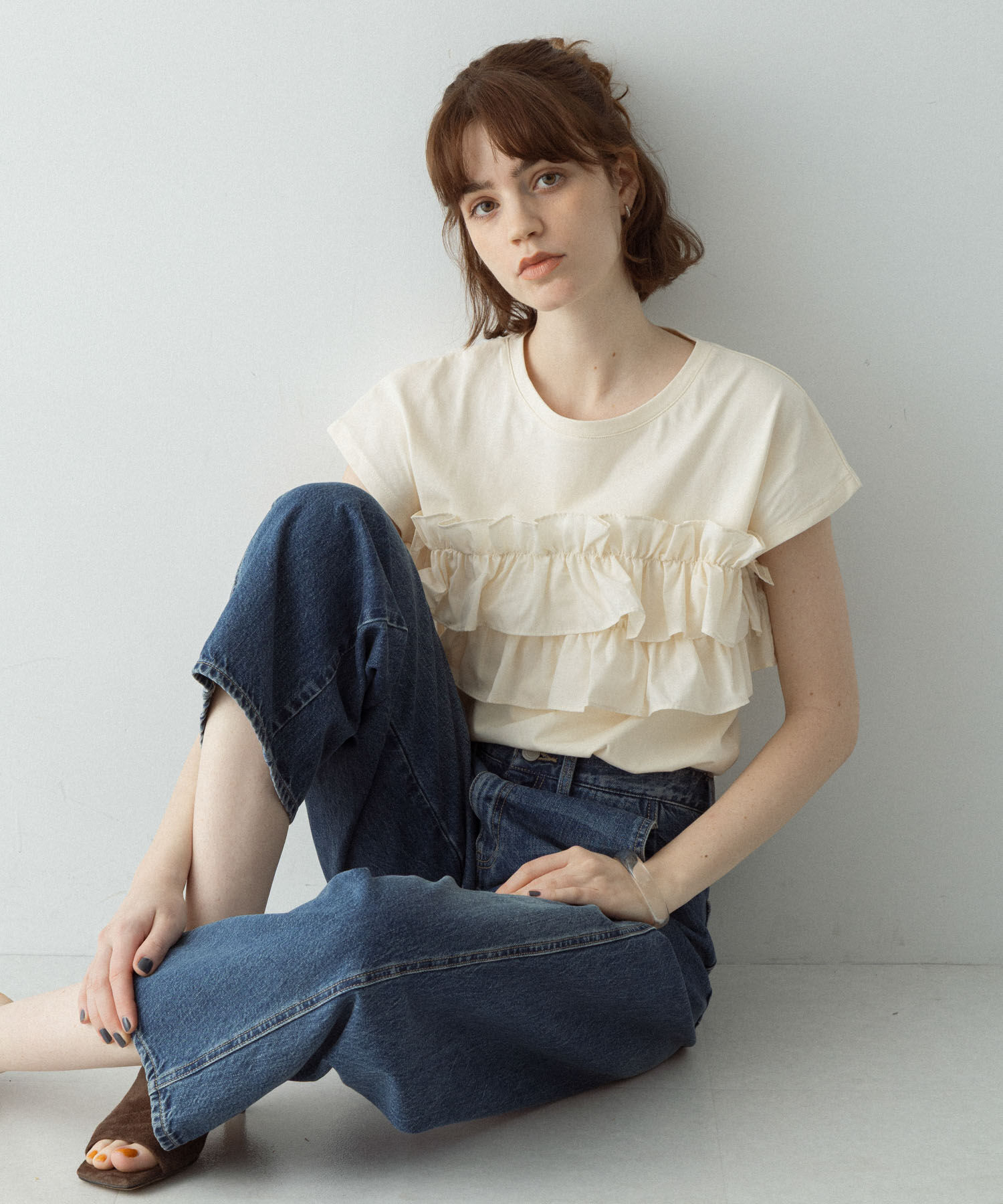 Sonny Label 「『WEB限定』フリルドッキングプルオーバー」|Tシャツ・カットソー|アイボリー