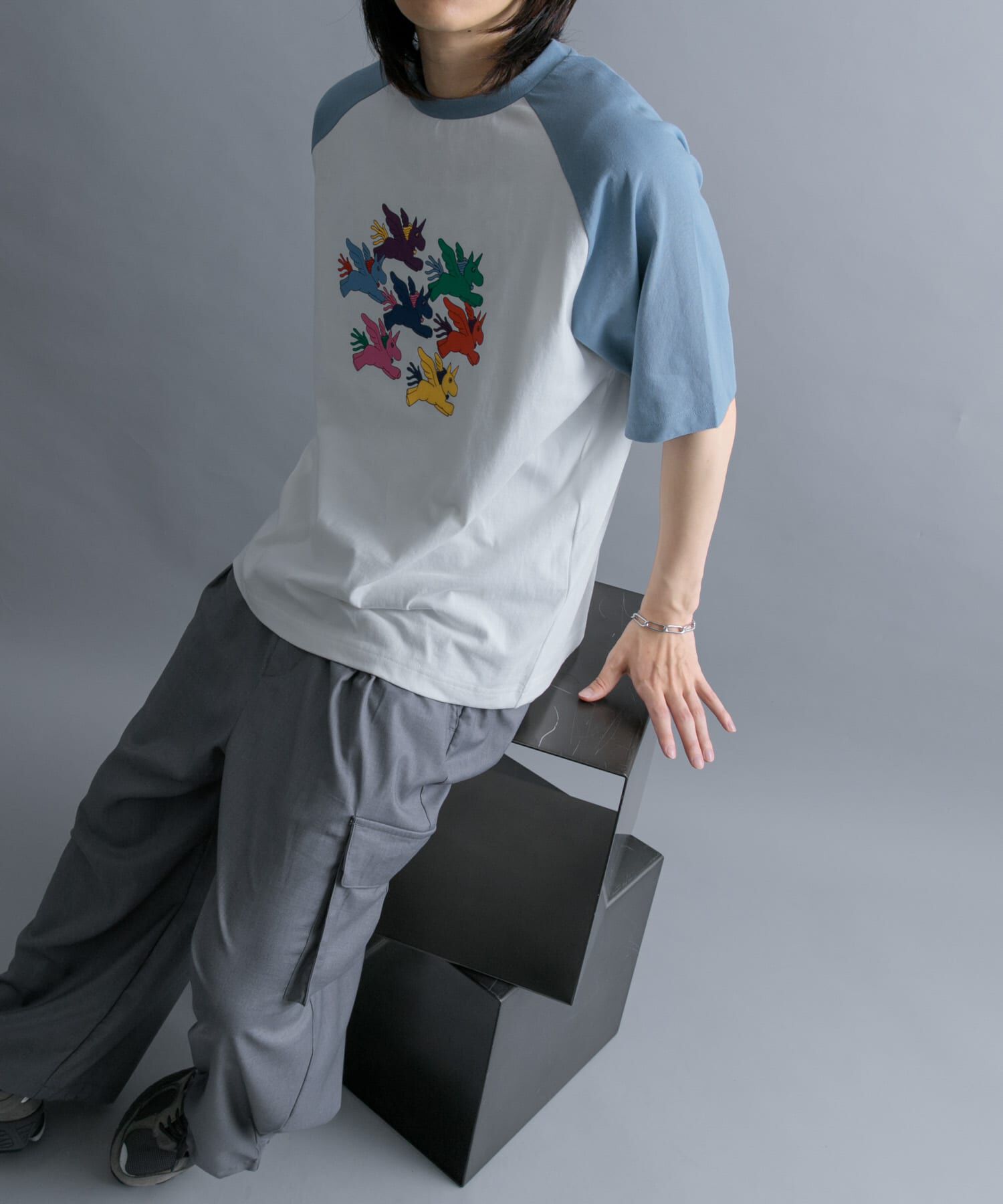 SENSE OF PLACE by URBAN RESEARCH「『別注』SHUHEI KOKI&times;SENSE OF PLACE　ラグランTシャツ」|Tシャツ・カットソー|