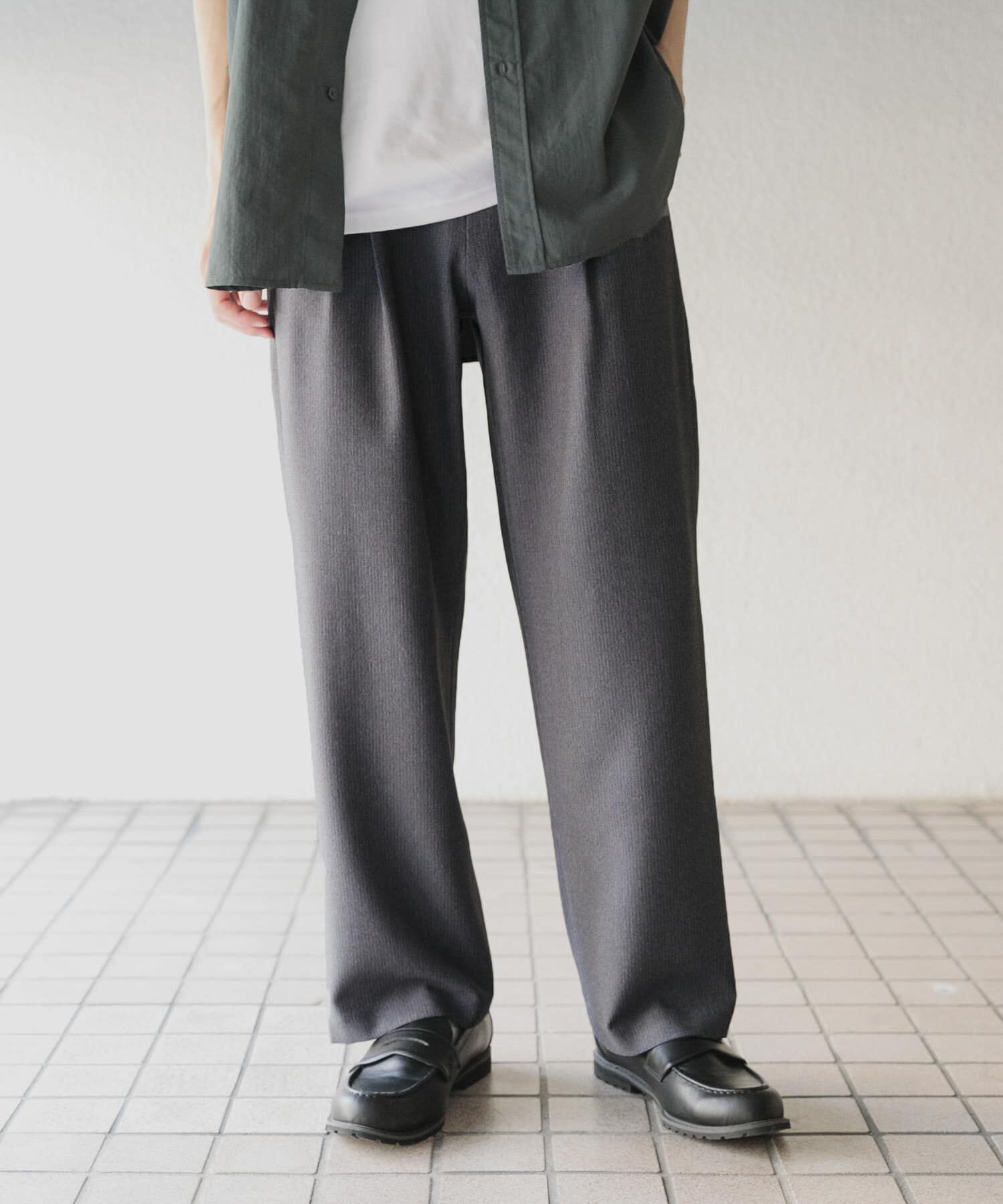 SENSE OF PLACE by URBAN RESEARCH「マイクロチェック2タックワイドスラックス」|その他|