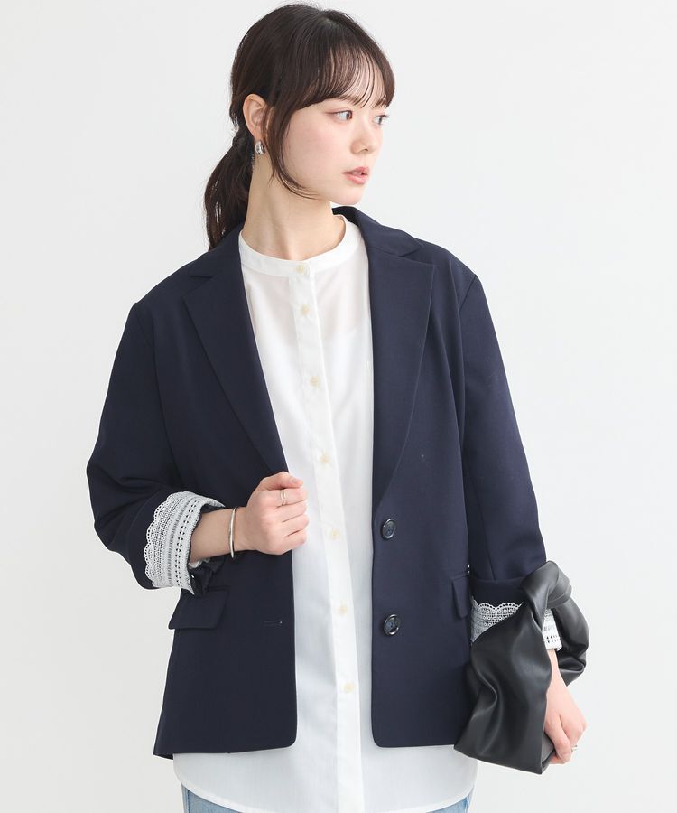 earth music&ecology「シングルテーラードジャケット」|テーラードジャケット|Navy