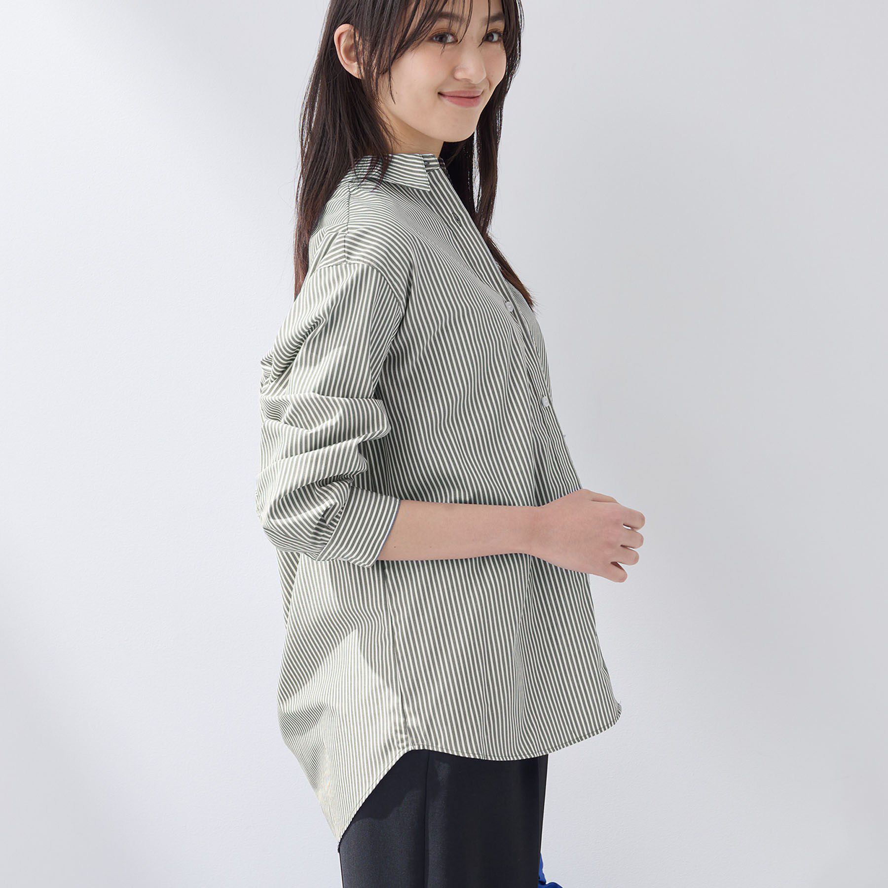INDIVI「【羽織りとしても活躍】ベーシックレギュラーシャツ」|シャツ・ブラウス|