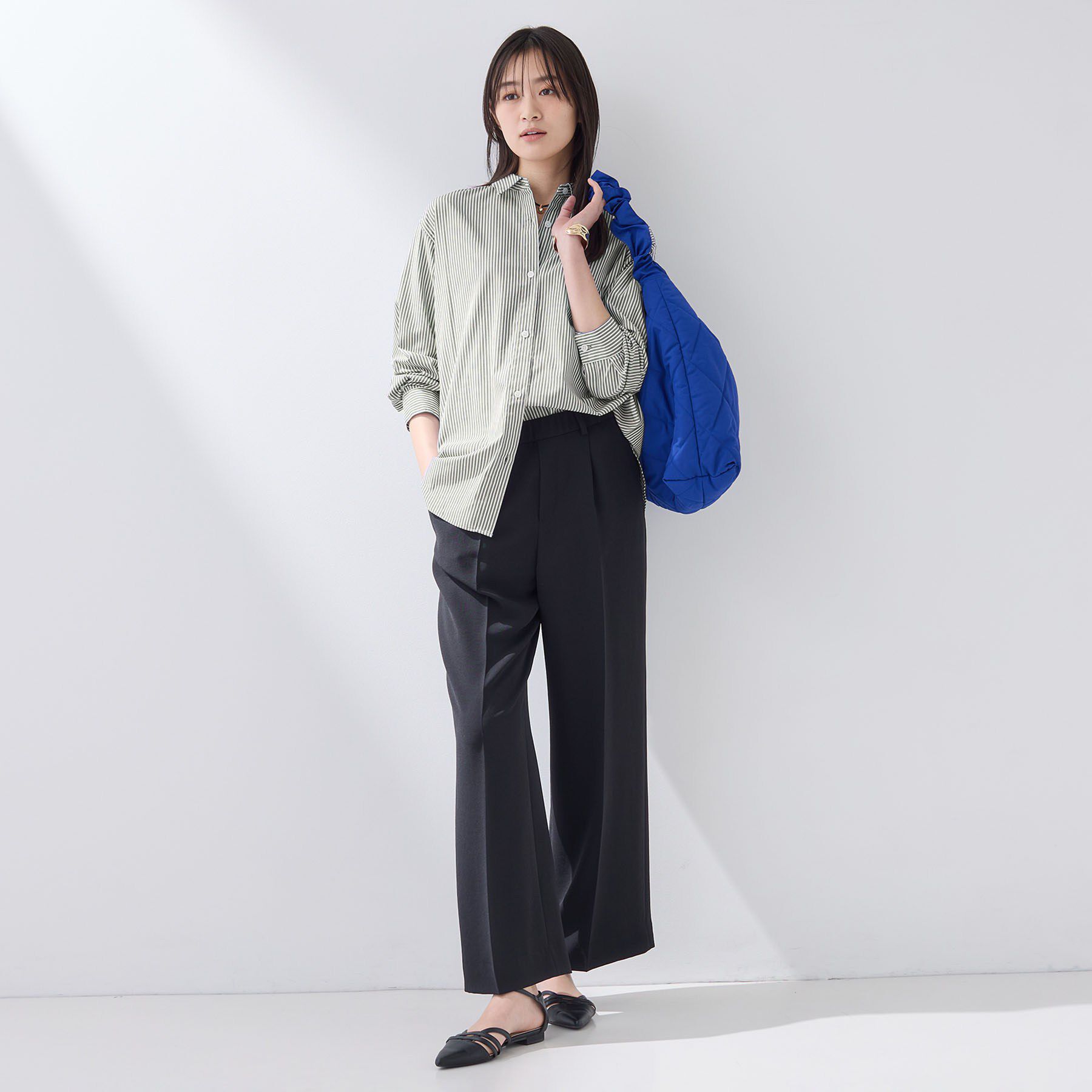 INDIVI「【羽織りとしても活躍】ベーシックレギュラーシャツ」|シャツ・ブラウス|