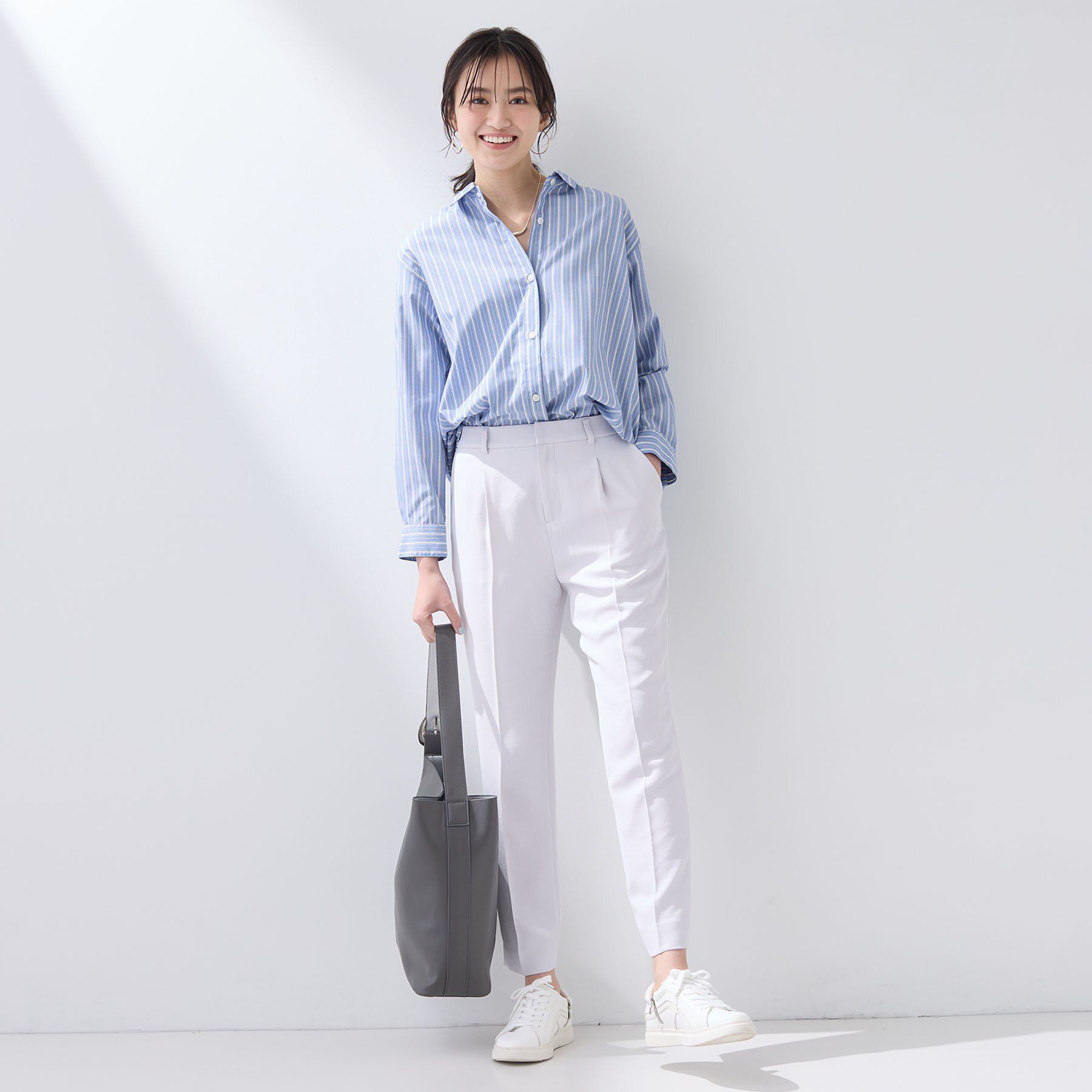 INDIVI「【羽織りとしても活躍】ベーシックレギュラーシャツ」|シャツ・ブラウス|
