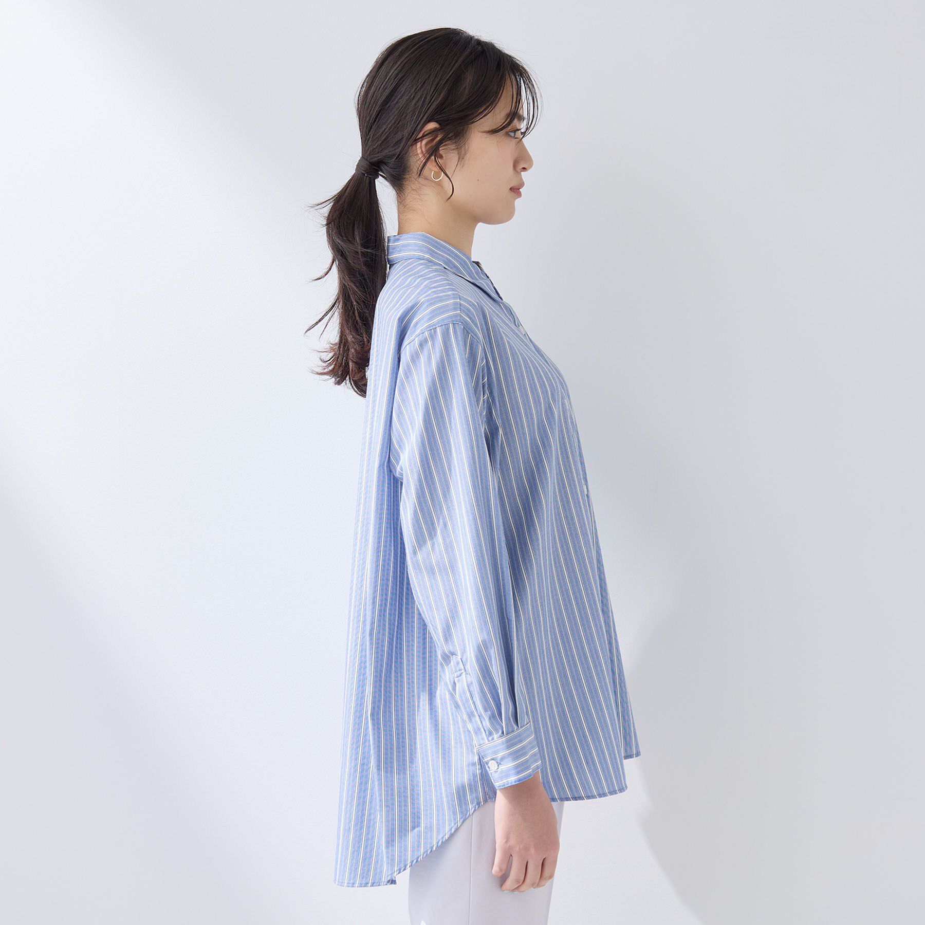 INDIVI「【羽織りとしても活躍】ベーシックレギュラーシャツ」|シャツ・ブラウス|