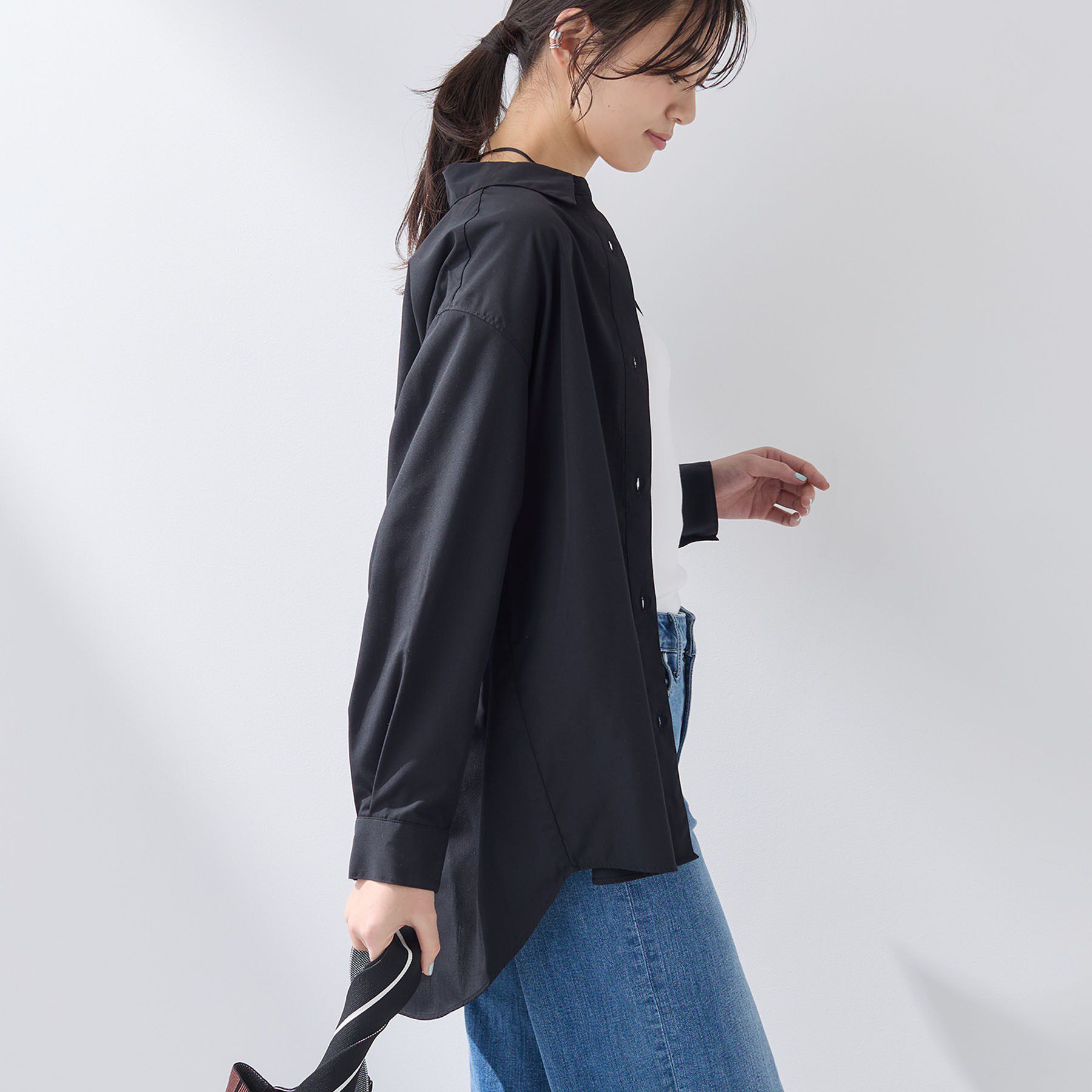 INDIVI「【羽織りとしても活躍】ベーシックレギュラーシャツ」|シャツ・ブラウス|