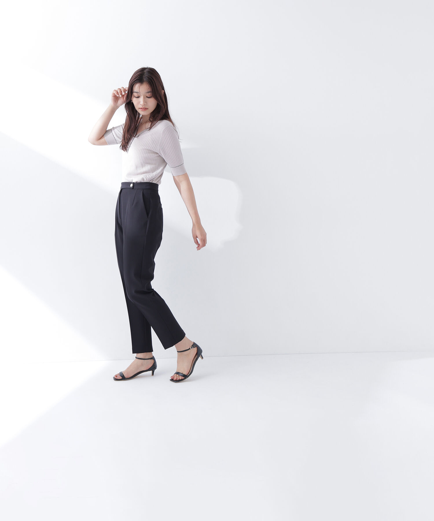  「＜骨格ストレート＞メタルポイントアンクルパンツ」|その他|