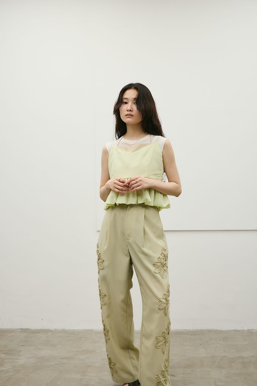 STYLEMIXER「リネンミックスバルーンキャミ」|キャミソール|MINT