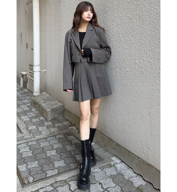MURUA「ダブルプリーツミニスカート【セット販売対象】」|スカート|