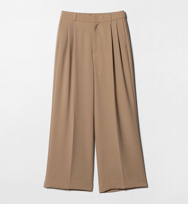 UNITED ARROWS「P 2タック ワイドパンツ ‐吸水速乾 帯電防止 接触冷感 ウォッシャブル‐」|スラックス|