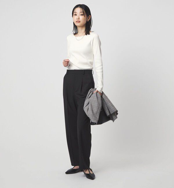 UNITED ARROWS green label relaxing「ブライトリブ ボートネック ロングスリーブ カットソー」|Tシャツ・カットソー|