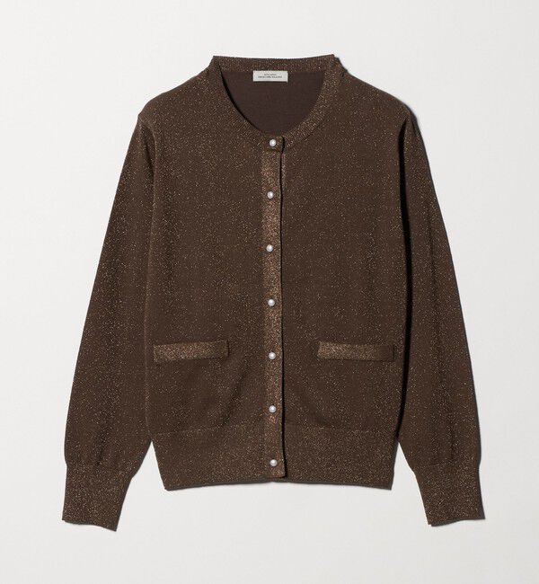 UNITED ARROWS green label relaxing「ラメ クルーネック ニット カーディガン」|カーディガン|