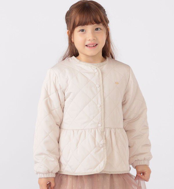 SHIPS KIDS「SHIPS KIDS:100～130cm /〈撥水/洗濯機可能〉キルト ペプラム ジャケット」|その他|