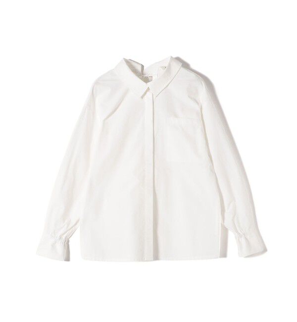 SHIPS for women「【WEB限定】〈洗濯機可能〉バックデザイン レギュラーカラー シャツ」|シャツ・ブラウス|