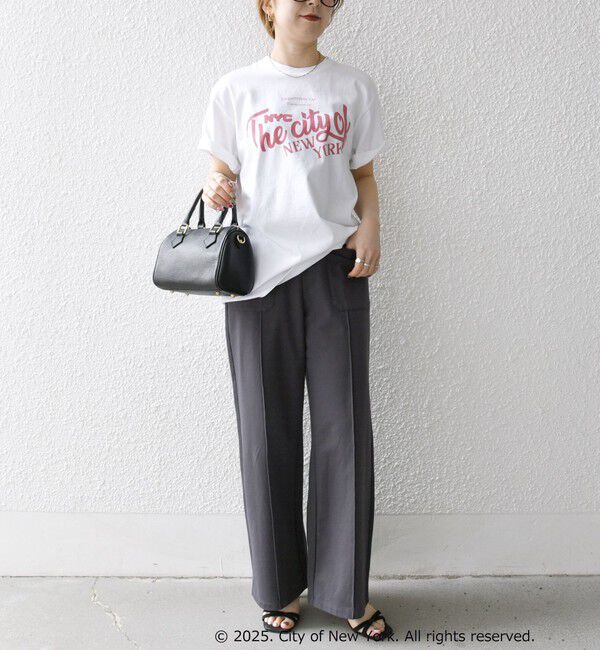 SHIPS any「GOOD ROCK SPEED:〈洗濯機可能〉NYC カラー ロゴ プリント TEE」|Tシャツ・カットソー|
