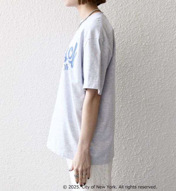 SHIPS any「GOOD ROCK SPEED:〈洗濯機可能〉NYC カラー ロゴ プリント TEE」|Tシャツ・カットソー|