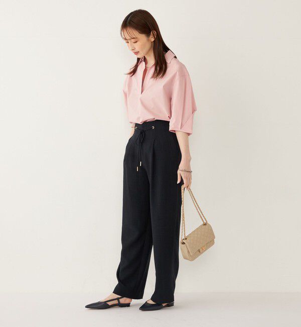 SHIPS Colors 「SHIPS Colors:〈手洗い可能〉ストレッチ スキッパー シャツ◇」|シャツ・ブラウス|