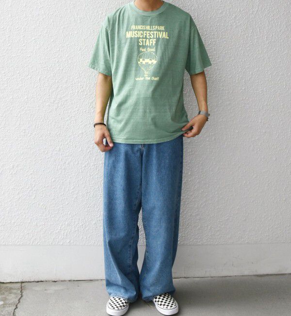 SHIPS any「SCREEN STARS: ガーメントダイ フェード カラー レトロ グラフィック Tシャツ◇」|Tシャツ・カットソー|
