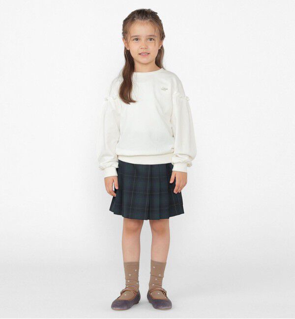 SHIPS KIDS「SHIPS KIDS:100～130cm / フリルスリーブ スウェット」|スウェット・ジャージ|