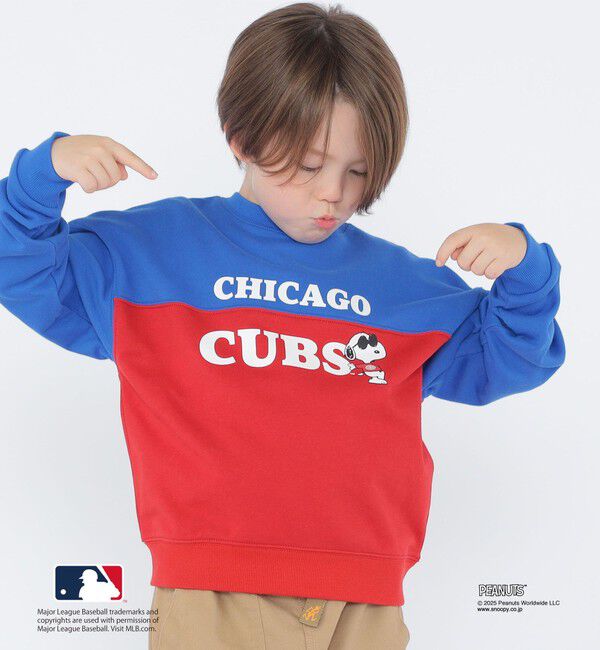 SHIPS KIDS「SHIPS KIDS:100～125cm / PEANUTS&times;MLB プリント スウェット」|スウェット・ジャージ|