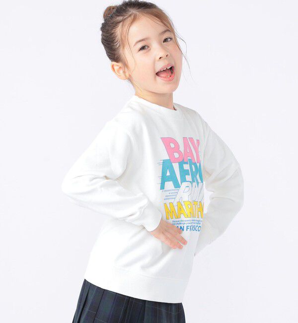SHIPS KIDS「SHIPS KIDS:100～130cm /ヴィンテージ プリント スウェット」|スウェット・ジャージ|