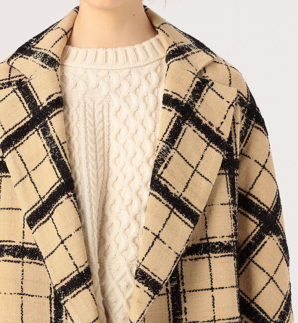 TOMORROWLAND BUYING WEAR「MARTIN GRANT COCOON COAT グレンチェック コクーンコート」|チェスターコート|