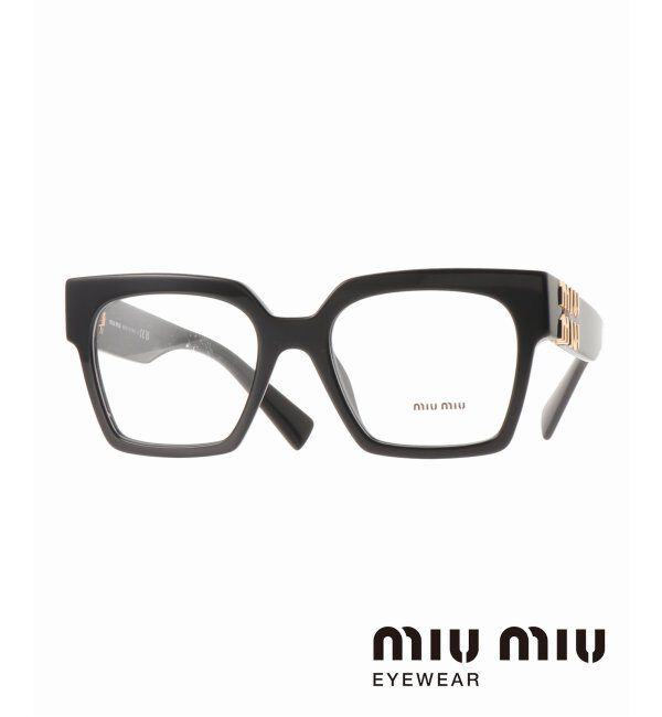 EYETHINK「MIU MIU 04UV1AB1O152 Optical」|メガネ|ブラック