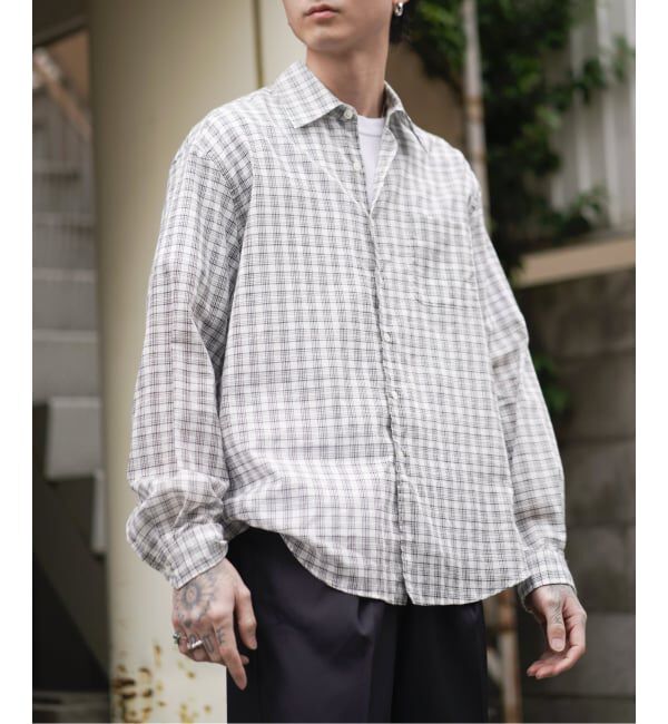 JOINT WORKS「シアー チェック シャツ / SHEER CHECK SHIRTS」|シャツ・ブラウス|