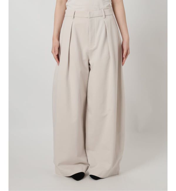 VERMEIL par iena「Curved Tuck パンツ」|その他|