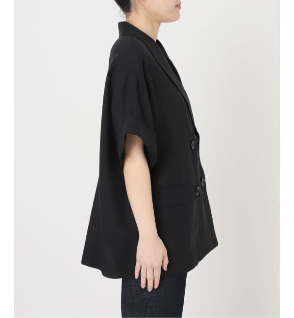 SLOBE IENA「《セットアップ対応可/予約》リネン混ハーフスリーブジャケット」|その他|