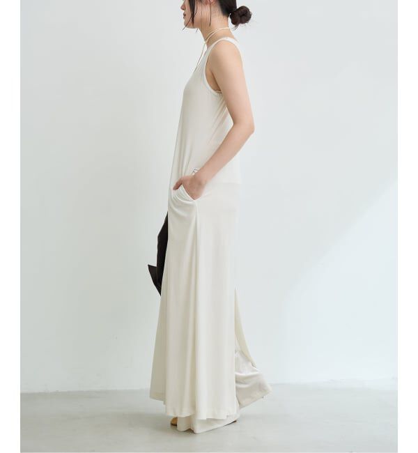 IENA LA BOUCLE「《予約》IENA LA BOUCLE トリアセベロアタンクワンピース」|ワンピース|